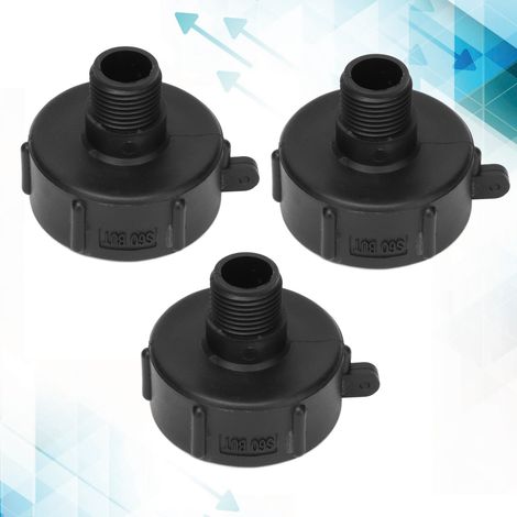 Les connecteurs pour conteneurs IBC, les adaptateurs en plastique et les conteneurs S60BUT sont vendus par lots de 3. (1/5)