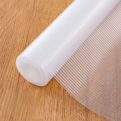 Protectores de cajones de EVA, protectores de armarios sin adhesivo, revestimientos para armarios y frigoríficos (tira transparente, 30 x 500 cm) (1/5)
