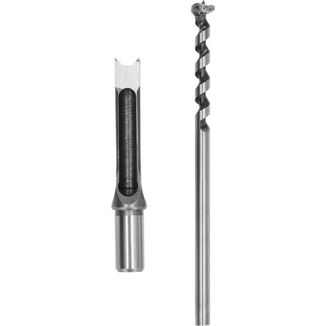 Foret à mortaiser à trou carré, ciseau à mortaiser réglable en acier allié, outil électrique pour le travail du bois 16mm (1/5)