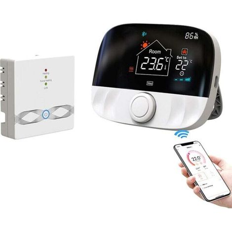 YMYNY Thermostat sans Fil WiFi Tuya, pour Chauffage de l'eau et de la Chaudière à Gaz, Compatible avec Alexa Google