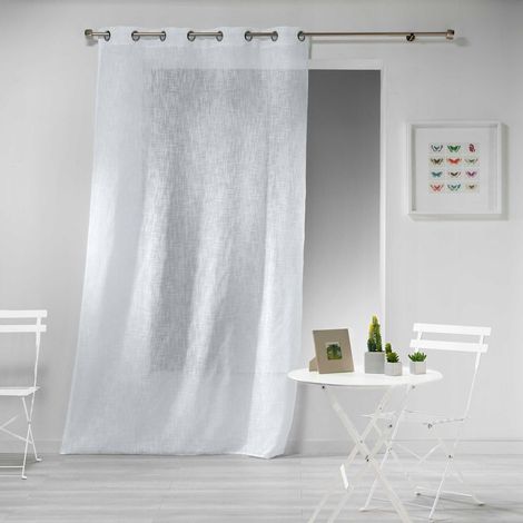 douceur-dinterieur Visillo y Cortina Clásica blanca 140 x 240 cm