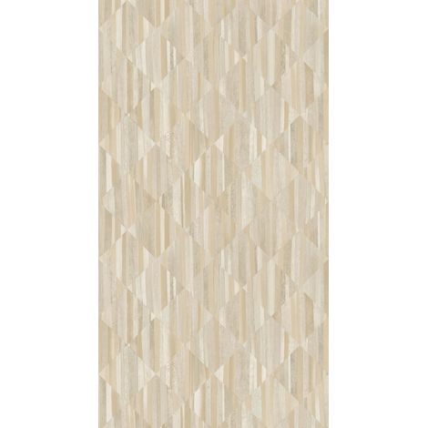 papier peint panoramique imitation bois en 3D sable beige - Origin Wallcoverings (1/5)