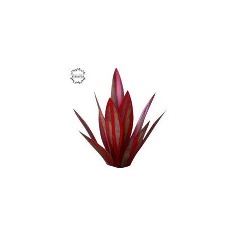 Plante d'agave en métal, pour la décoration de jardin, rouge, sculpture rustique de Tequila, adaptée pour l'intérieur, ornements de pelouse