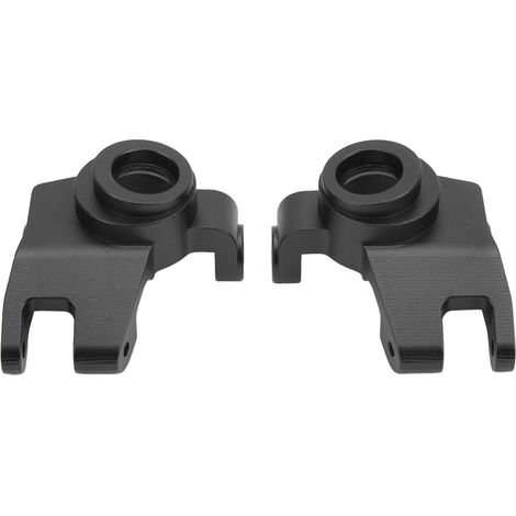 Douille de direction professionnelle en alliage d'aluminium pour véhicule radiocommandé 1/6 Axial SCX6, noire (1/5)