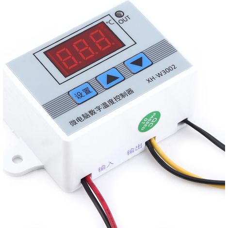 Hochpräziser digitaler Temperaturregler-Thermostat-Steuerschalter mit Sonde (DC12V) (1/5)