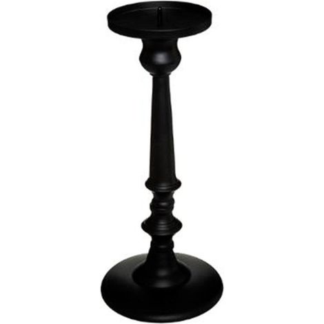 Bougeoir en Métal "Romance" 31cm Noir