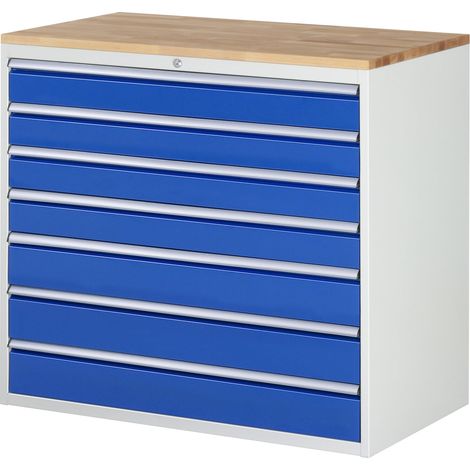 Rau Schubladenschrank Buche-Top und 7 x Schubl.-XXL 4x120 3x150mm (1/5)