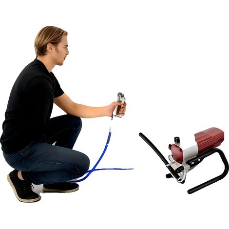 Machine de pulvérisation sans air, moteur de 1800 W, tuyau de 9 m, pression maximale de 25 MPa, débit de 1,8 L/min, modèle de buse 517 (1/5)