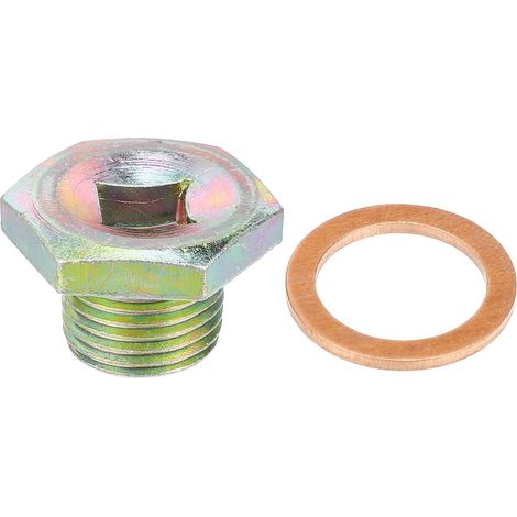 M16x1.5 Oil Engine Drain Screw Cap 11137546274 Bronzed Bronzé, 11137546274, 27x24x17mm, Avec Bague D'Étanchéité (1/5)