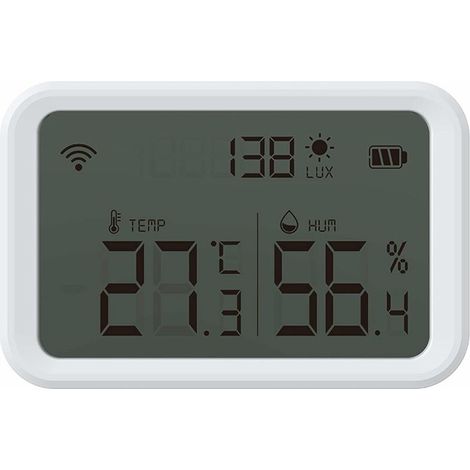 Smart Temperature Humidity Sensor Zigbee Wireless Hygrometer Thermometer with APP Alerts And Export Data for Greenhouse Wine Cellar Zigbee Hub Needed (1/5)