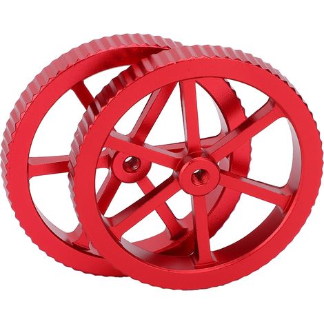 Écrous de nivellement rouge pour imprimante 3D, accessoires DIY en métal, plateforme à vis moletée, kit de réglage manuel (1/5)