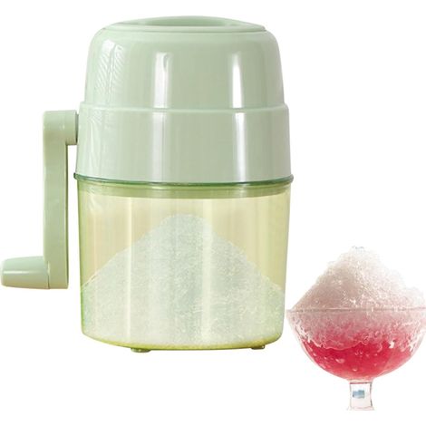 Broyeur à glace – Machine à glace pilée, broyeur à glace portable Broyeur à glace manuel pour usage domestique, broyeur à glace en acier inoxydable, broyeur-broyeur-machine à glace pilée pour (1/5)