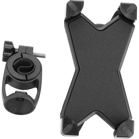 Support téléphone vélo robuste pour VTT et route, fixation rotative à 360°, noir (1/5)