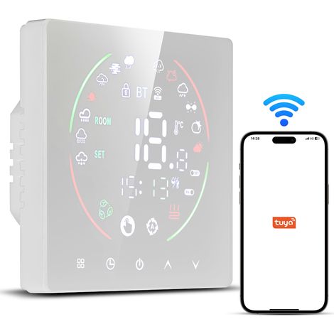 Eosnow Intelligentes WiFi-Thermostat für zu Hause, wöchentlich programmierbarer Temperaturregler, LCD-Display, digitale intelligente Wand (1/5)