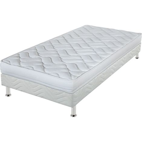 Matelas Melissa + sommier tapissier Omega - 90x190 - Mousse - Hauteur 13 cm (1/5)