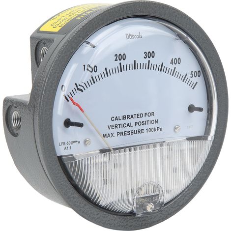 Manomètre différentiel à cadran haute précision 1/8in NPT aluminium pour électronique (1/5)