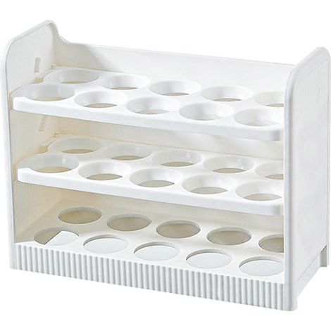 Boîte à œufs à 30 compartiments pour réfrigérateur, placard ou plan de travail (1/5)