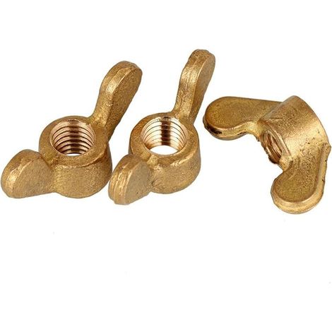 Écrou papillon arrondi en laiton M3  M16 (M16-1pcs) (1/5)