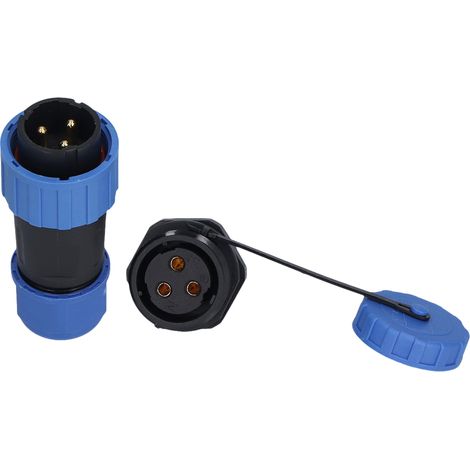 Écrou arrière de connecteur étanche IP68 prise d'alimentation aviation 250V pour câble LP203 broche (1/5)