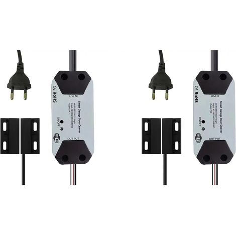 2X Tuya WIFI Smart Ouvre-Porte de Garage Contrôleur APP Commande Vocale Commutateur Intelligent Prise en Charge Du Contrôle de Partage Familial (Ue) (1/5)