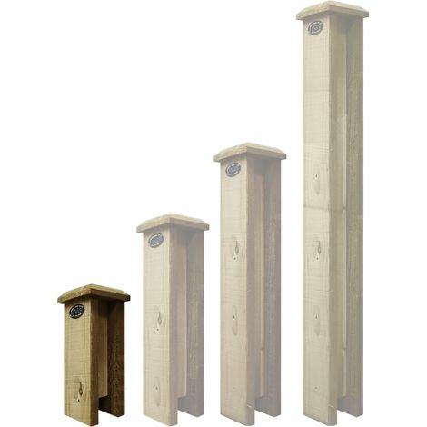 1ft Timber/Concrete 2-Way Straight Post Extender