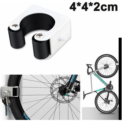 Bicycle Parking Buckle Wall Mount MTB Road Bike Vertical Storage Rack Clip Bike Holder Buckles MTB Bike, Black (1/5)
