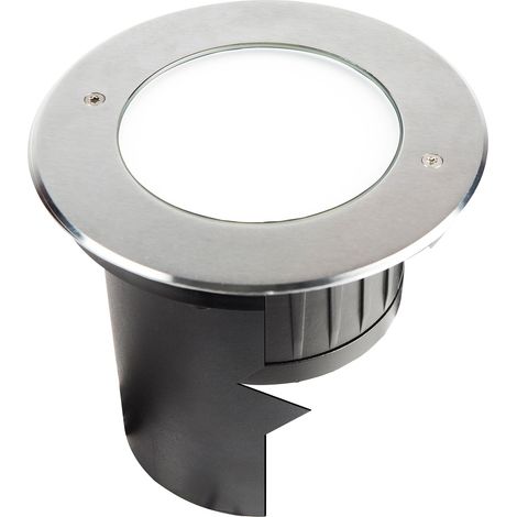 Encastré de sol extérieur ZEPH 3 24V rond inox bleu 6x2W - EUROPOLE - 55324