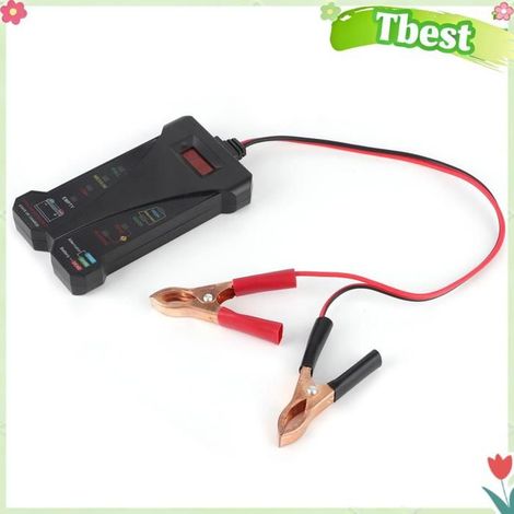 Tbest testeur d'alternateur de batterie Testeur de Batterie Numérique 12 V, Analyseur de Batterie en Cuivre ABS auto diagnostic (1/5)