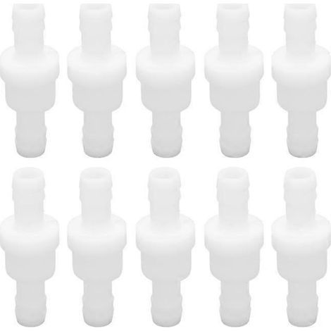 Clapet anti-retour unidirectionnel (lot de 10) en PE pour pompe à air d'aquarium (1/4)