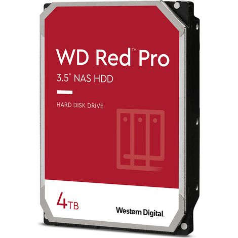 Western Digital Red Pro 4TB HDD 7200rpm per NAS WD4005FFBX SATA 3.5"