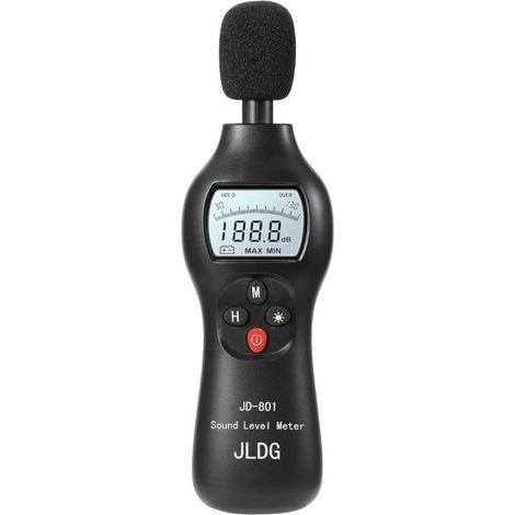 Sound Level Meter, 30-130dB Digital Sound Level Meter with Max/Min/Real-Time Data Hold Function, Professional High Precision Decibel Meter (1/5)