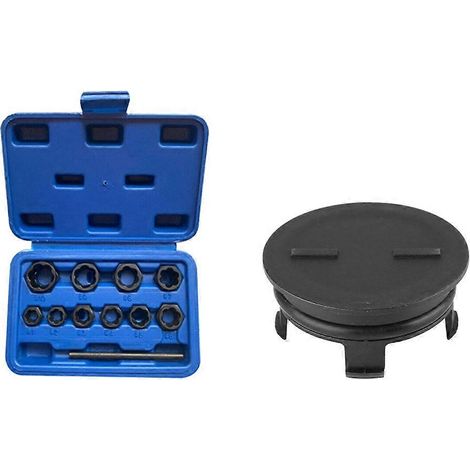 Kit de 11 outils pour écrous de roue et douilles antivol, et 1 bouchon de culasse arrière pour joint d'arbre à cames. (1/5)