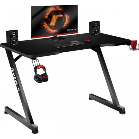 Huzaro Hero 2.5 Bureau de jeu noir 132x75 cm