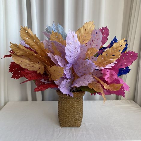 Fleur Artificielle - Bouquet En Soie Fausse - 58 Cm - Pour Décoration Intérieure Mariage Fête Maison - 1 Pièce (1/5)