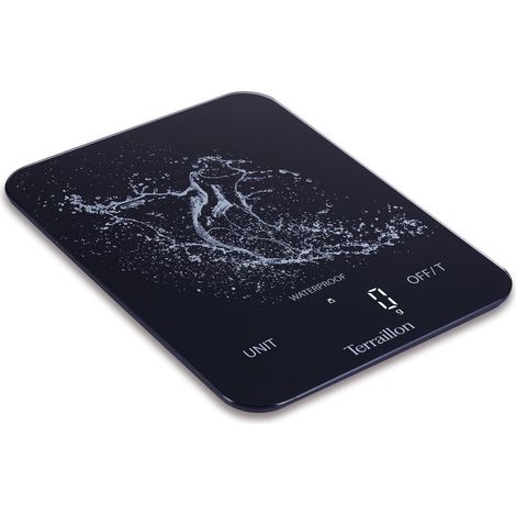 Bilancia da cucina Terraillon Aqua Resist nera 8 kg