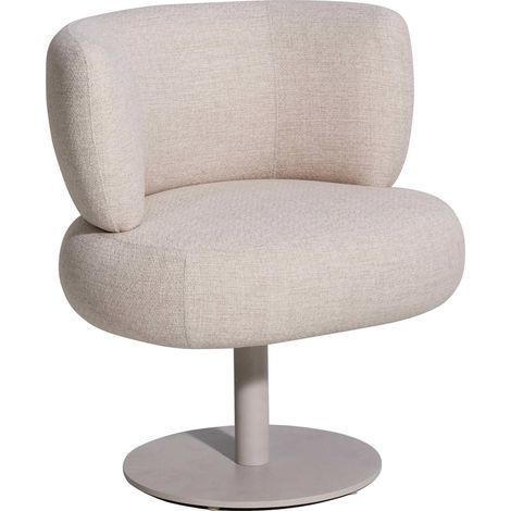 Chaise de jardin pivotante beige confort extérieur élégant - beige alpine clair (1/5)