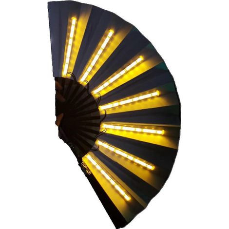 Stilvoller LED-Ventilator, geringer Stromverbrauch, auffälliges Design, Steigerung-Yellow