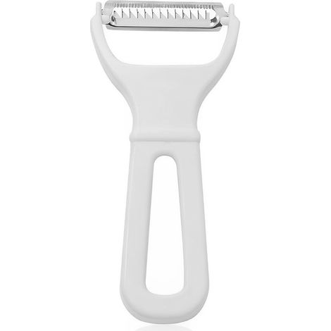 Éplucheur Coupe-Légumes Multifonction Blanc, Économe Spaghetti de Légumes, Outil de Cuisine pour Couper et Peler Fruits Légumes