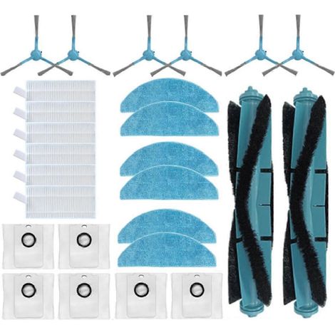 Lot de 26 pièces de rechange pour aspirateurs des séries Immortal 7490 et 8290 : brosse principale, filtre et sac à poussière. (1/5)