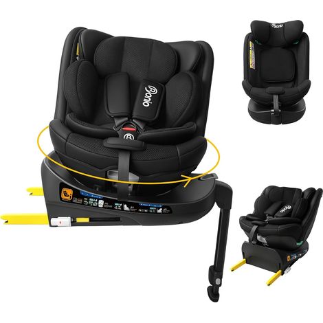 I-SIZE 40-150 cm 360° Swivel Car Seat with Isofix Fixing with Strut (1/5)