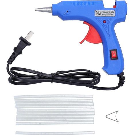 Pistolet à colle électrique 20 W pour loisirs créatifs - bois, plastique, verre et métal (1/4)