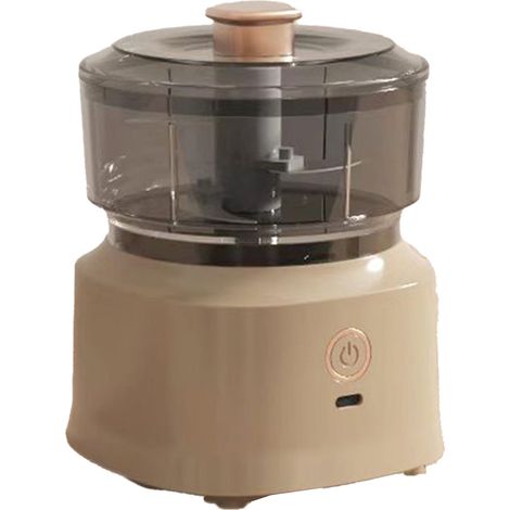 Hachoir à viande électrique multifonction avec lames en acier inoxydable, mixeur efficace et sûr pour la cuisine, marron foncé (1/5)