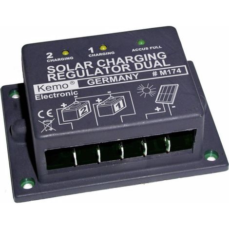 Régulateur de charge solaire Kemo Dual M174 12 V 16 A V61325 (1/3)