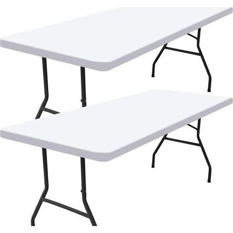 Lot de 2 nappes de pique-nique rectangulaires.pour tables de 4 pieds(beige.30"x48") (1/5)