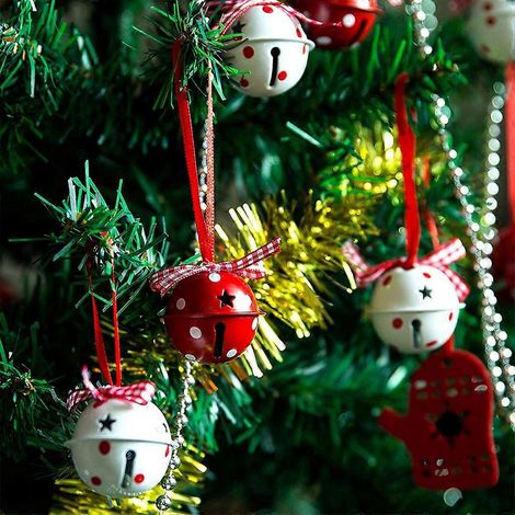 Clochettes de Noël en fer, ornement pour la maison, le restaurant ou le magasin (1/4)
