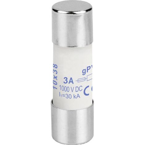 Weidmüller 2783180000 FUSE 10X38 3A 1000 VDC GPV Fusibile (Ø x L) 10.3 mm x 38 mm 3 A 1000 V/DC Contenuto 10 pz.