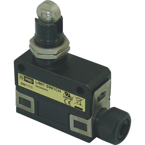 Interrupteur de fin de course RS PRO, Poussoir à galet, 1 NF / 1 NO, 5A, 250V c.a. ( Prix pour 1 )