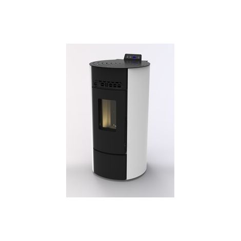 C STUFA PELLET ROUND ARGE 9 BIANCO V6
