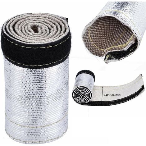 Isolierte und wärmegeschirmte Kabelkanalabdeckung aus Metall, 600x106 mm spiralgewickeltes Rohr, einfach zu installieren.