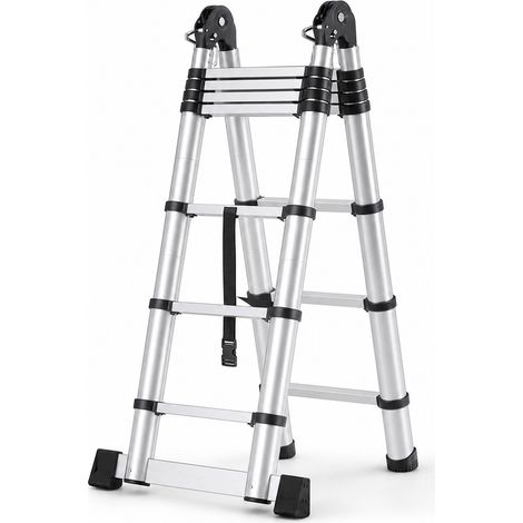 Portable Folding Articulated Aluminium Ladder 1.7 1.7 m (1/5)